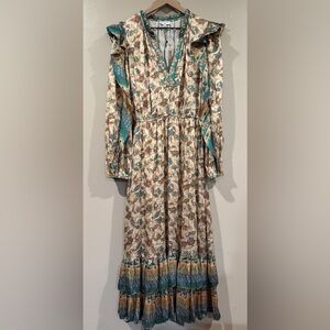 NWT Current Air Multicolor Floral Maxi Dress